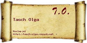 Tasch Olga névjegykártya